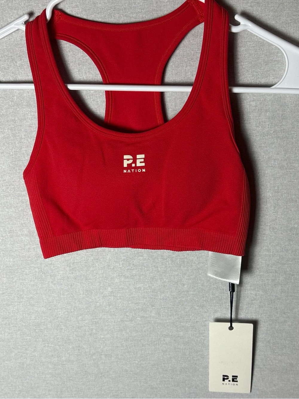 P.E Nation Restore Seamless Sports Bra Red Size XS NWT